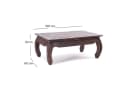 DESIGN DELIGHTS Couchtisch OPIUMTISCH EAST 100x60 cm Massivholz Bild 1