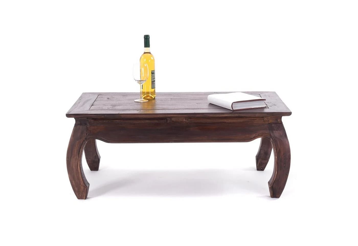 DESIGN DELIGHTS Couchtisch OPIUMTISCH EAST 100x60 cm Massivholz - Bild 3