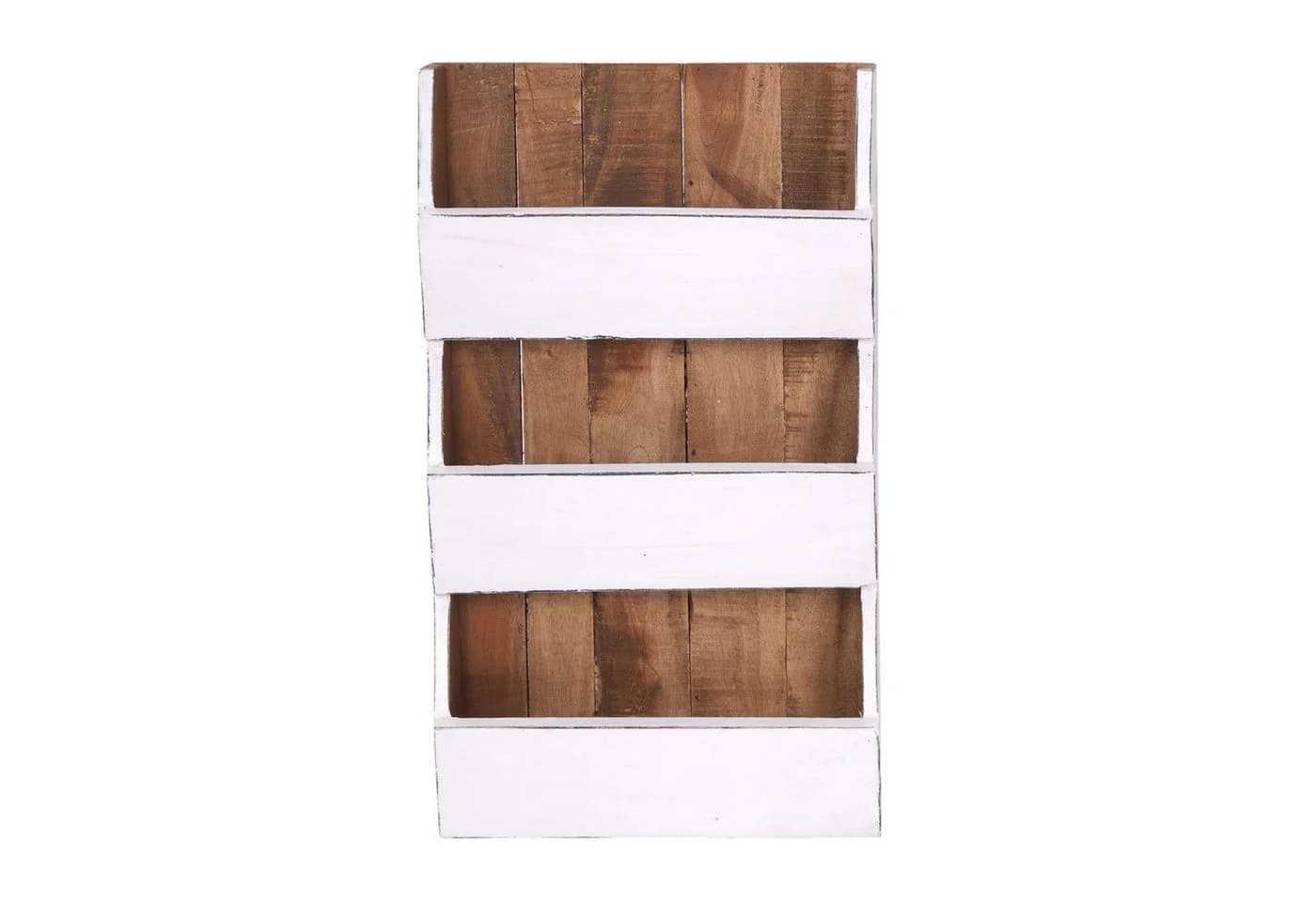 DESIGN DELIGHTS Wandregal NEWS 60 Vintage Holz 3 Fächer