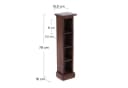 DESIGN DELIGHTS CD-Regal Holz CD TOWER 4 Fächer Rustikal Bild 1