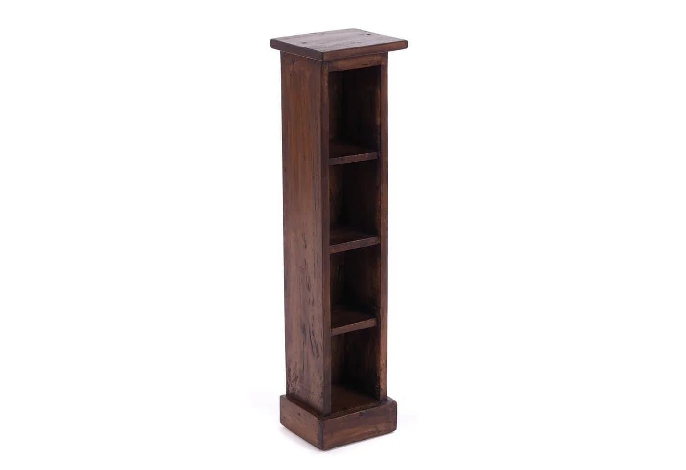 DESIGN DELIGHTS CD-Regal Holz CD TOWER 4 Fächer Rustikal - Bild 2
