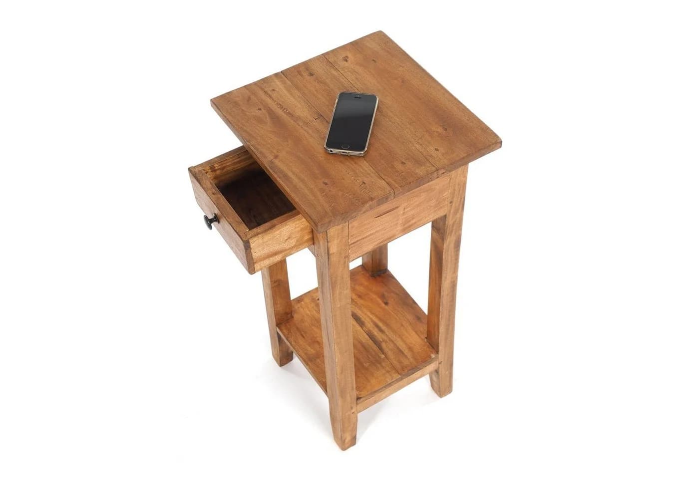 DESIGN DELIGHTS Telefontisch DRAWER 65 Altholz massiv Beistelltisch Shabby Chic - Bild 3