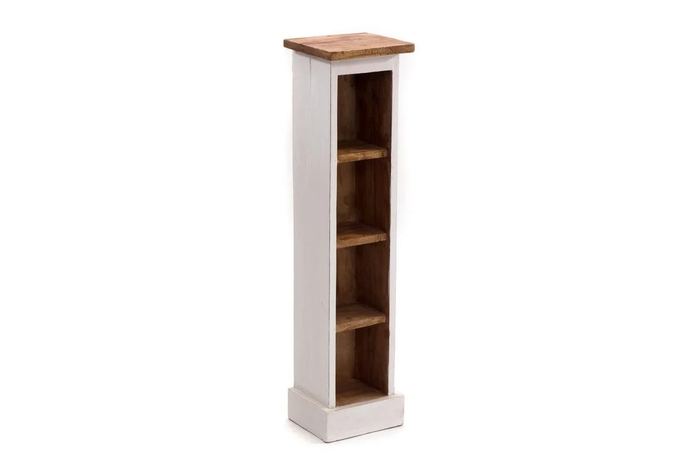 DESIGN DELIGHTS CD-Regal Holz 4 Fächer Rustikal Used Look - Bild 2