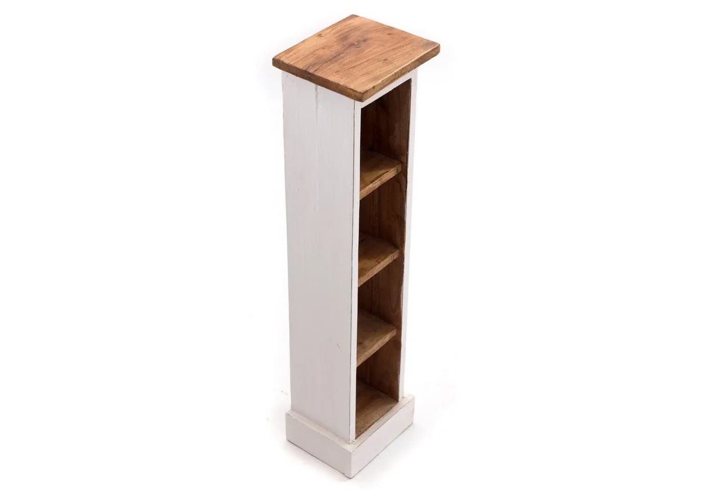 DESIGN DELIGHTS CD-Regal Holz 4 Fächer Rustikal Used Look - Bild 4