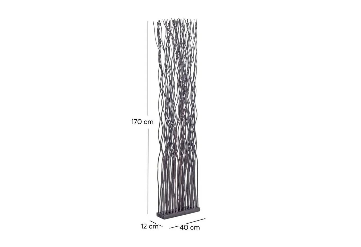DESIGN DELIGHTS Paravent WAVE Weidenholz Raumteiler