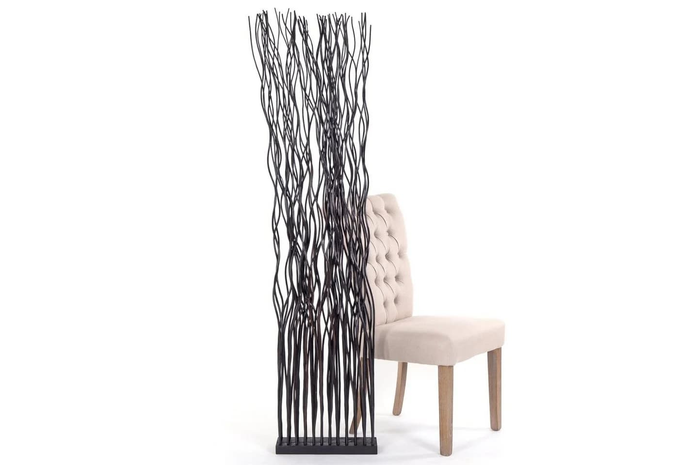DESIGN DELIGHTS Paravent WAVE Weidenholz Raumteiler - Bild 3