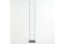 DESIGN DELIGHTS CD-Regal Tower 138 cm Weiß Metall Bild 1