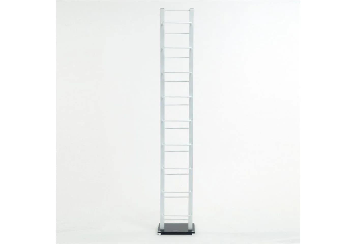 DESIGN DELIGHTS CD-Regal Tower 138 cm Weiß Metall