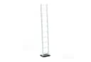 DESIGN DELIGHTS CD-Regal Tower 138 cm Weiß Metall Bild 2