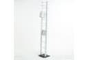 DESIGN DELIGHTS CD-Regal Tower 138 cm Weiß Metall Bild 3