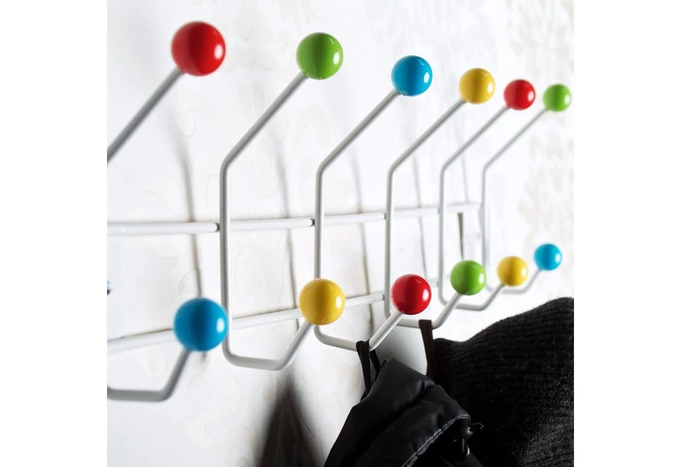 DESIGN DELIGHTS Wandgarderobe COLOUR BALL 12 Haken Bunt Metall - Bild 3