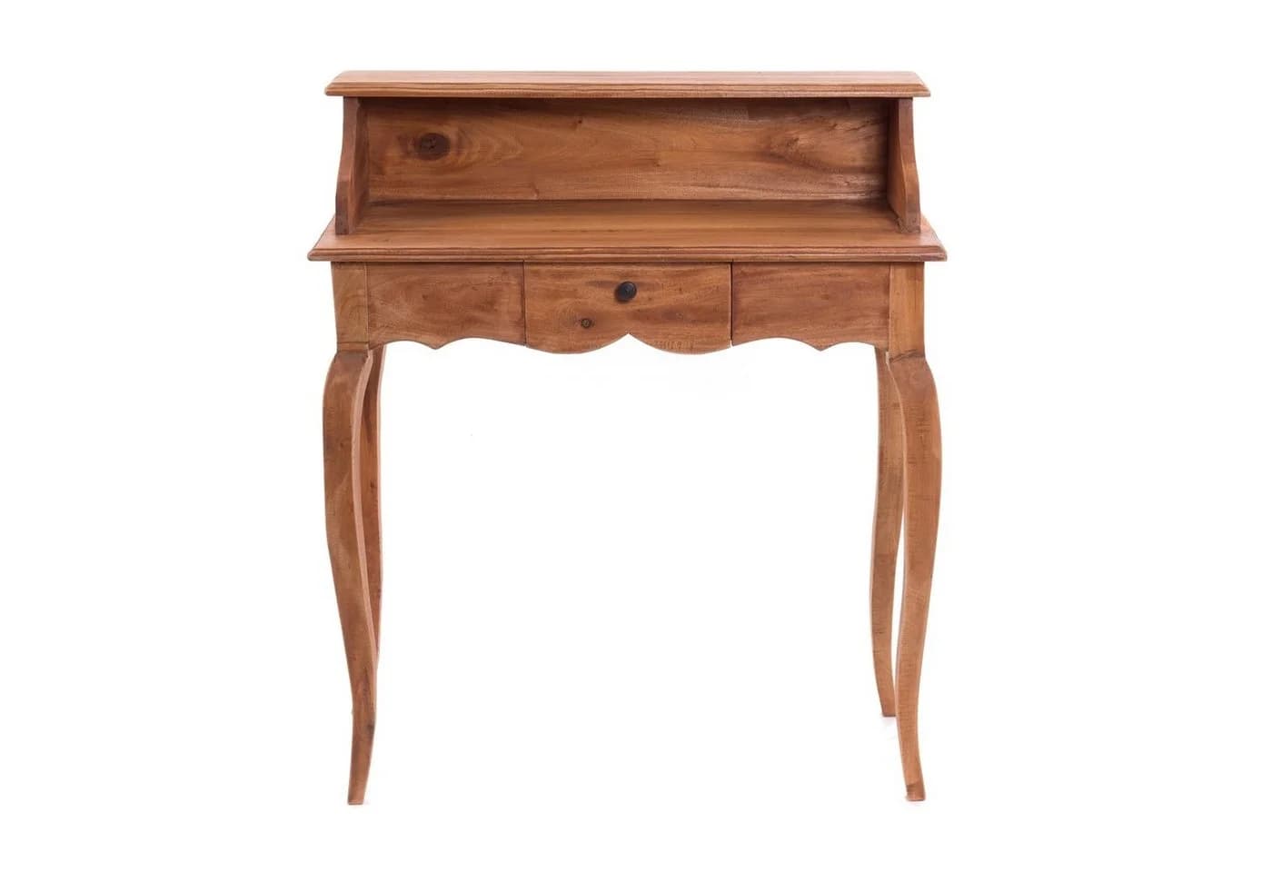 DESIGN DELIGHTS Sekretär Massivholz Napoleon Rustikaler Altholz Tisch
