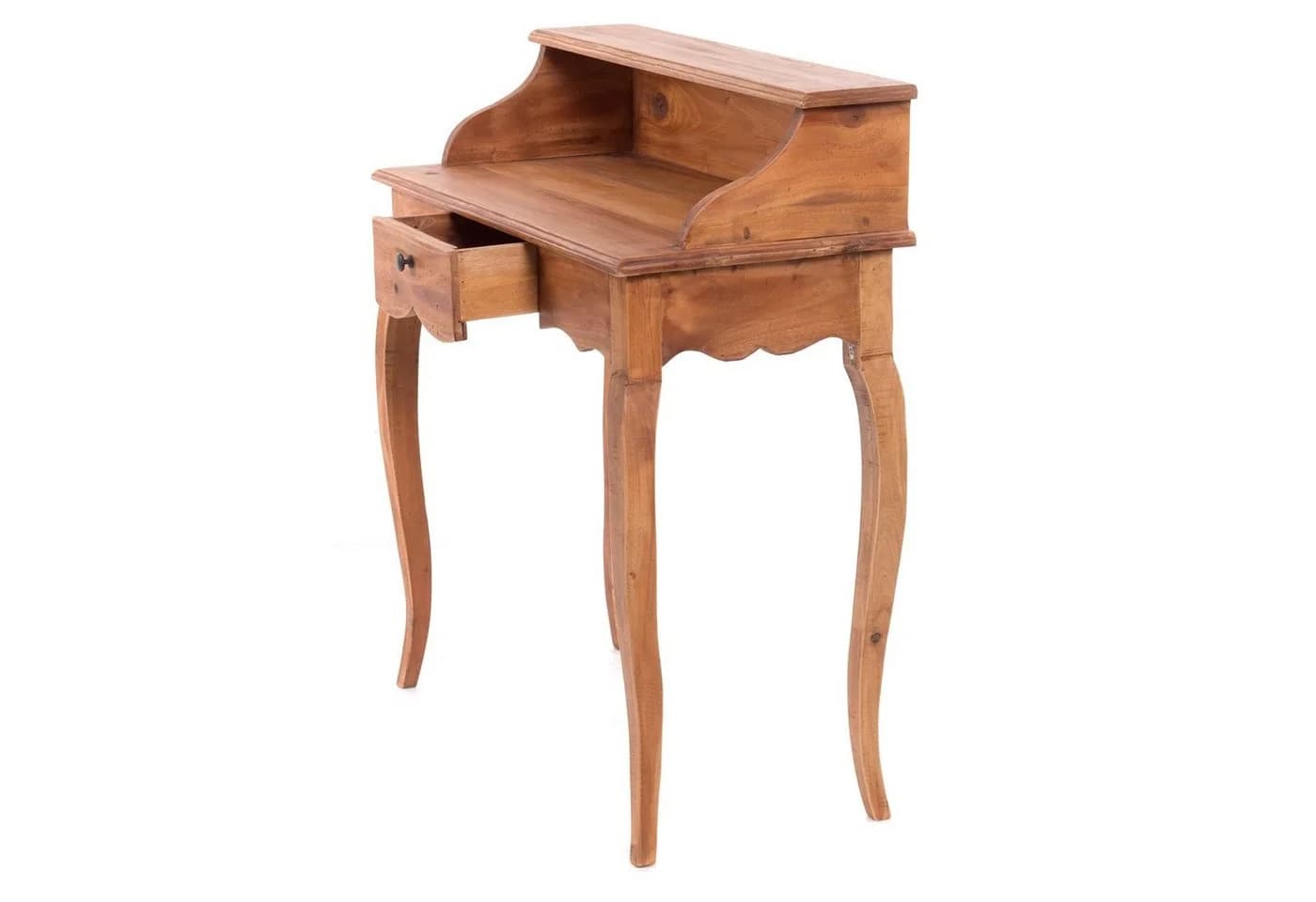 DESIGN DELIGHTS Sekretär Massivholz Napoleon Rustikaler Altholz Tisch - Bild 3