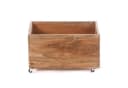DESIGN DELIGHTS Rollbare Holzkiste BOX aus Massivholz Beige Bild 1