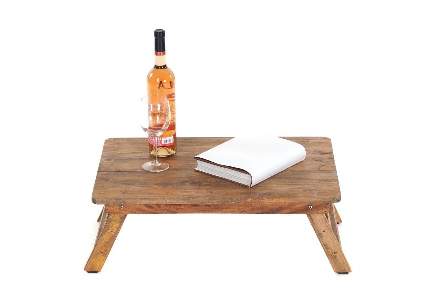 DESIGN DELIGHTS Tabletttisch FOLD Altholz massiv 60x40 cm - Bild 3