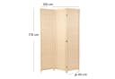 DESIGN DELIGHTS Paravent BASTIA Bambus Raumteiler mit Wendeeffekt Bild 1