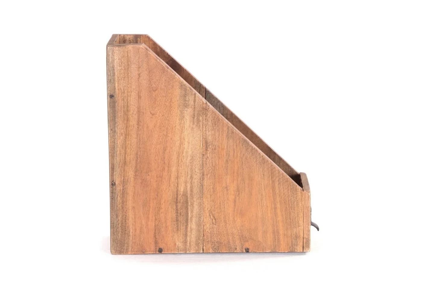 DESIGN DELIGHTS Aufbewahrungsbox STEHSAMMLER "NOTA" Altholz massiv Holz 30 cm Stehordner