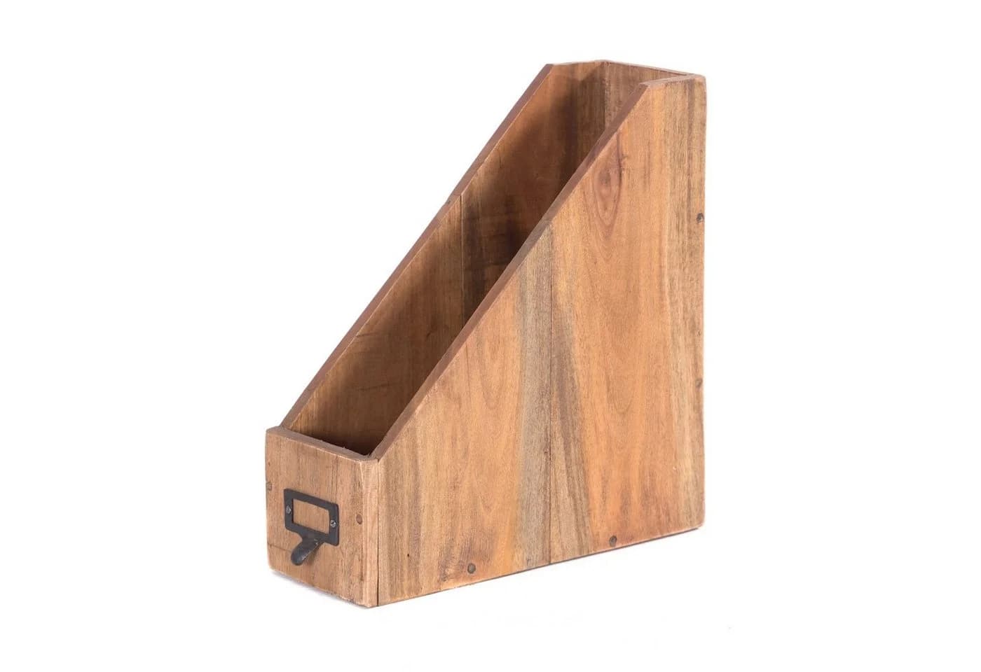 DESIGN DELIGHTS Aufbewahrungsbox STEHSAMMLER "NOTA" Altholz massiv Holz 30 cm Stehordner - Bild 2