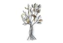 DESIGN DELIGHTS Wanddeko Baum mit Vögeln Metall Schwarz Gold Silber Bild 2