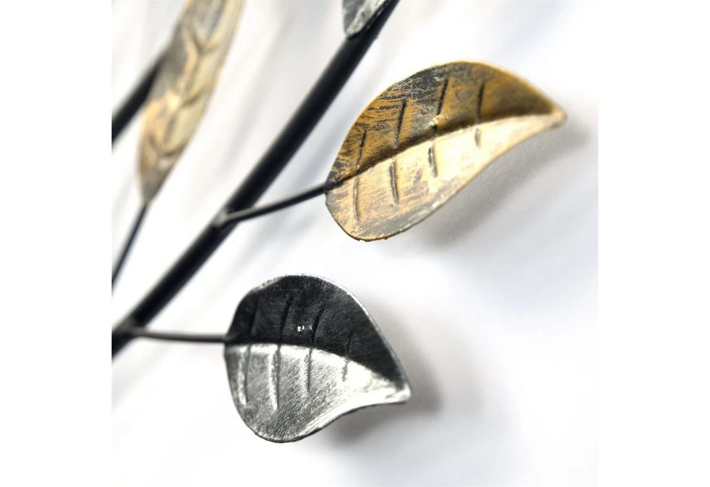 DESIGN DELIGHTS Wanddeko Baum mit Vögeln Metall Schwarz Gold Silber - Bild 4