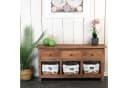 DESIGN DELIGHTS Kommode Rattan Massivholz Sideboard Bild 3