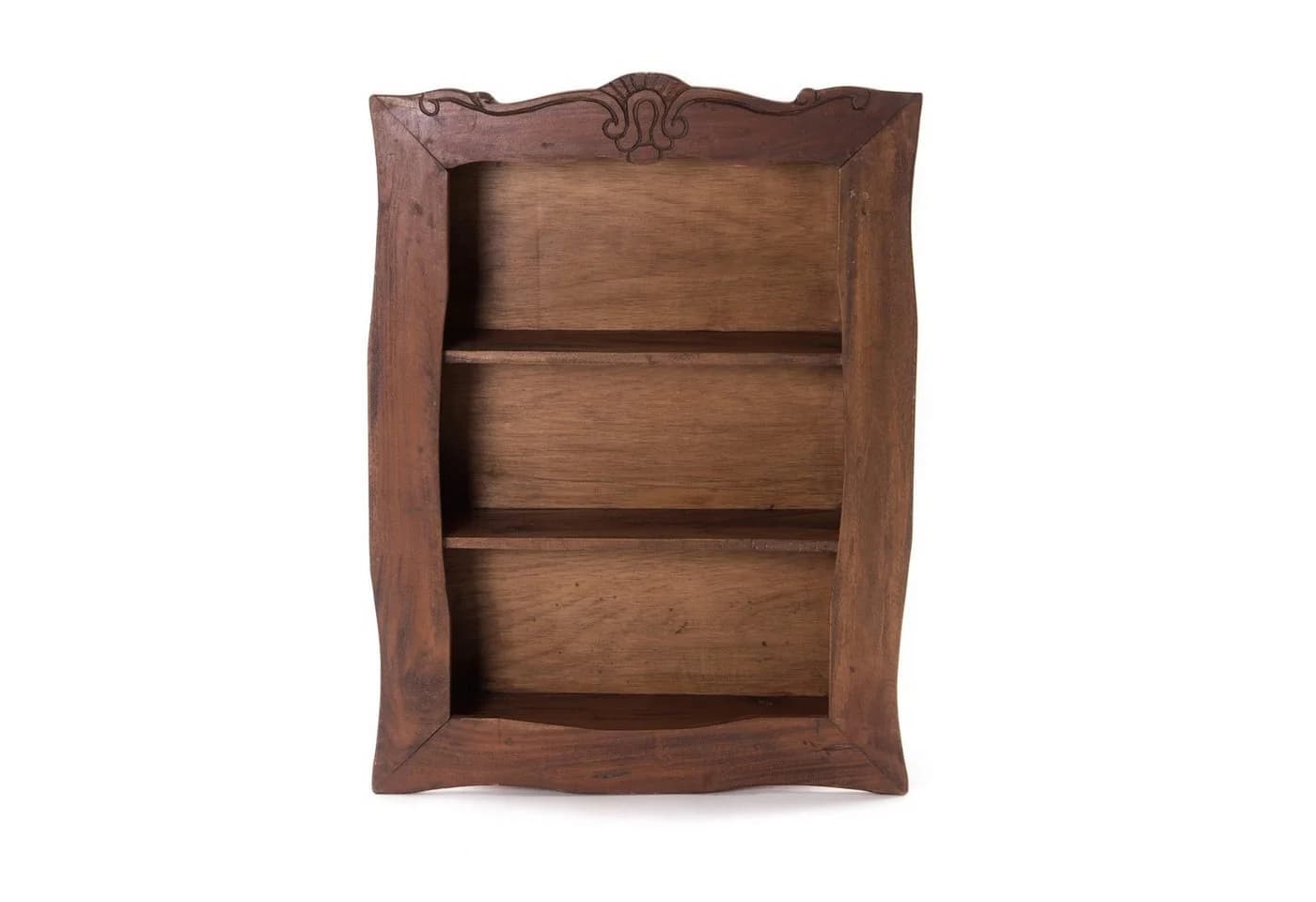DESIGN DELIGHTS Wandregal CLEA 80 cm Massivholz Schnitzereien - Bild 2