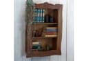 DESIGN DELIGHTS Wandregal CLEA 80 cm Massivholz Schnitzereien Bild 3