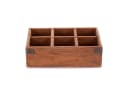 DESIGN DELIGHTS Truhe HOLZKISTE ORDINA Altholz 6 Fächer Bild 2