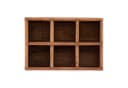 DESIGN DELIGHTS Truhe HOLZKISTE ORDINA Altholz 6 Fächer Bild 4
