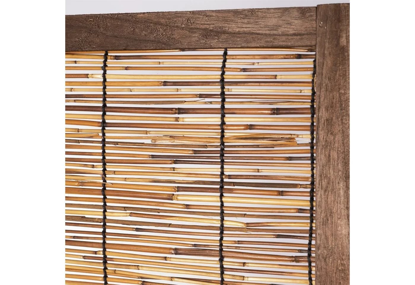 CREEDWOOD Paravent 3-teilig Bambus Schilfrohr Natur - Bild 4