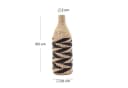 CREEDWOOD Wasserhyazinthenvase Raya 60 cm Stroh Vase Bild 1