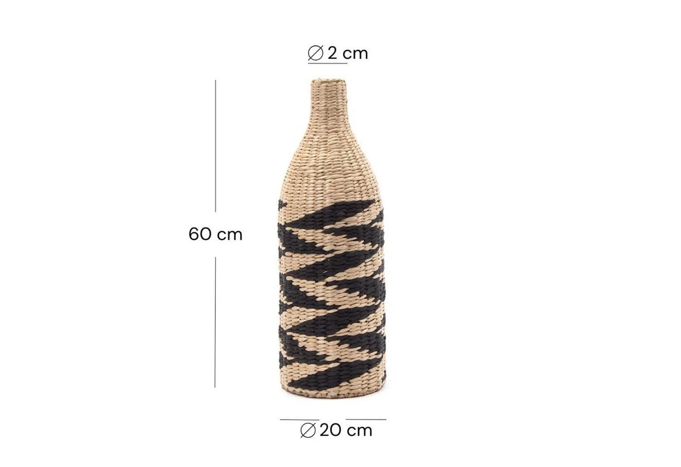 CREEDWOOD Wasserhyazinthenvase Raya 60 cm Stroh Vase