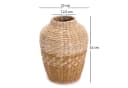 CREEDWOOD Stroh Vase Kairo Natur Gelb Deko Boden Vase Bild 1
