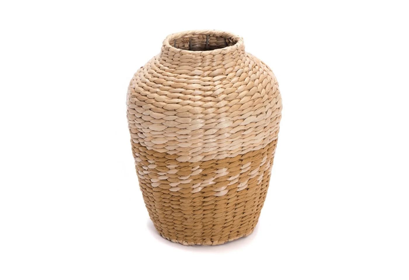 CREEDWOOD Stroh Vase Kairo Natur Gelb Deko Boden Vase - Bild 2