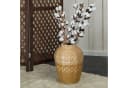 CREEDWOOD Stroh Vase Kairo Natur Gelb Deko Boden Vase Bild 3