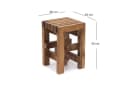 CREEDWOOD Hocker TETRIS aus massivem Altholz rustikal Bild 1