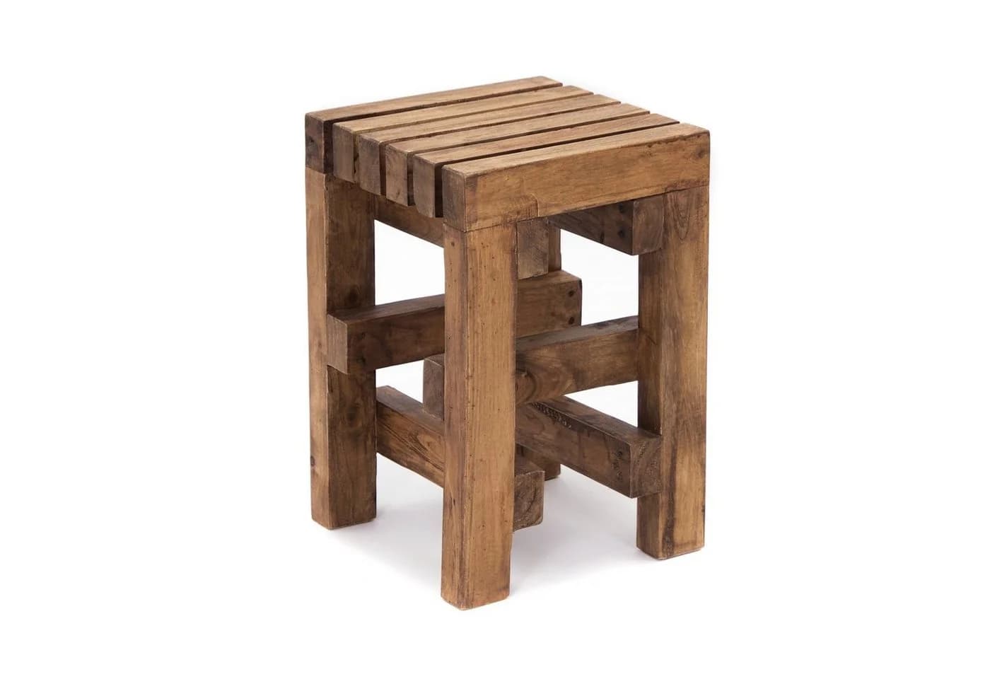 CREEDWOOD Hocker TETRIS aus massivem Altholz rustikal - Bild 2