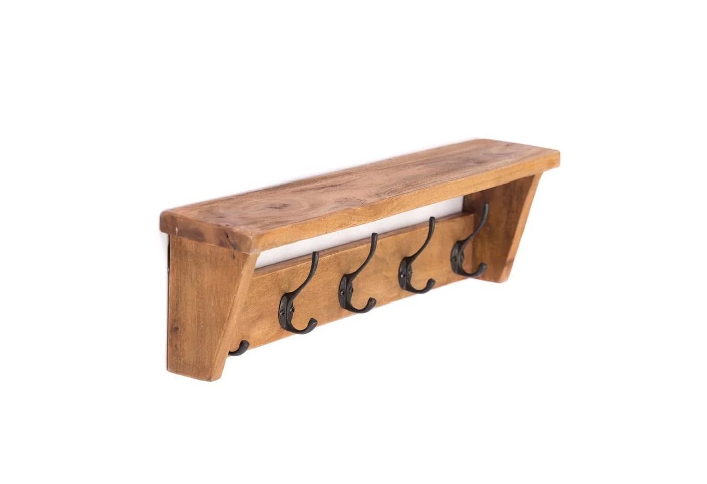 CREEDWOOD Wandgarderobe Gerda Altholz 5 Haken Ablage - Bild 5