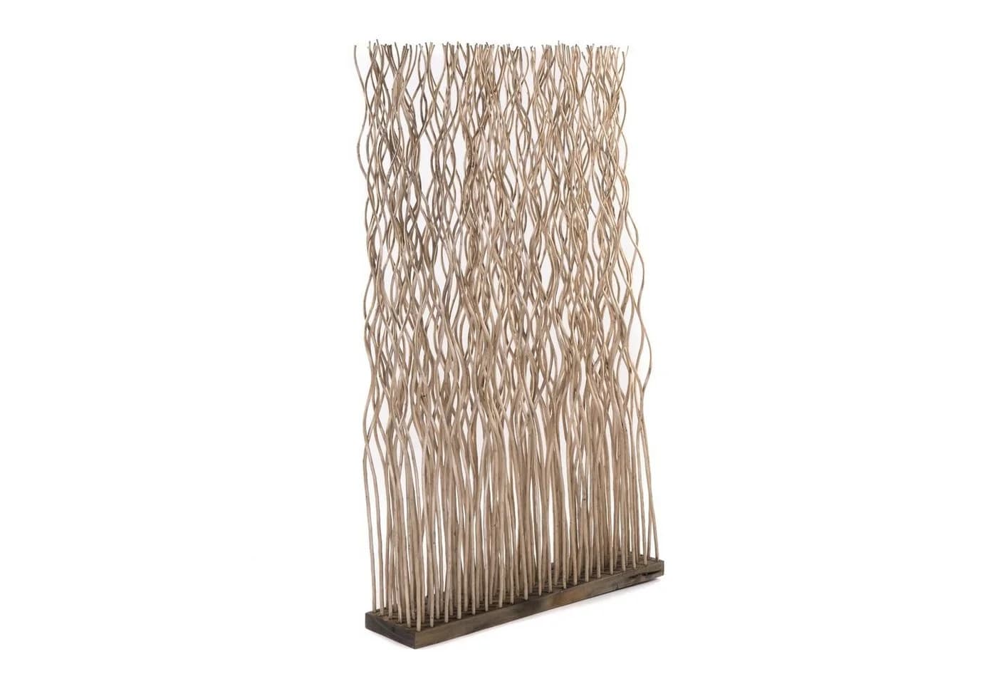 CREEDWOOD Paravent KINKI Weidenholz Grau Raumteiler - Bild 2