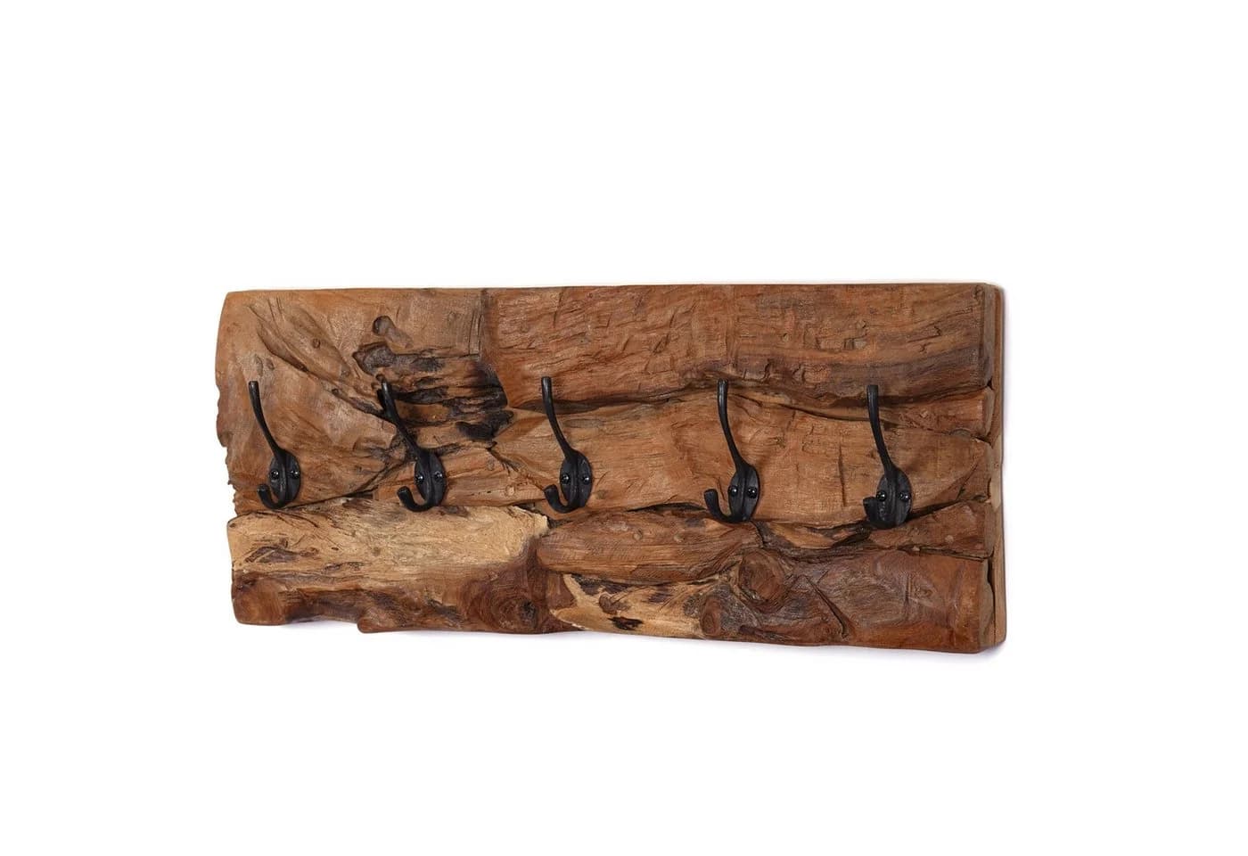 CREEDWOOD Wandgarderobe Mara 5 Haken Treibholz Natur