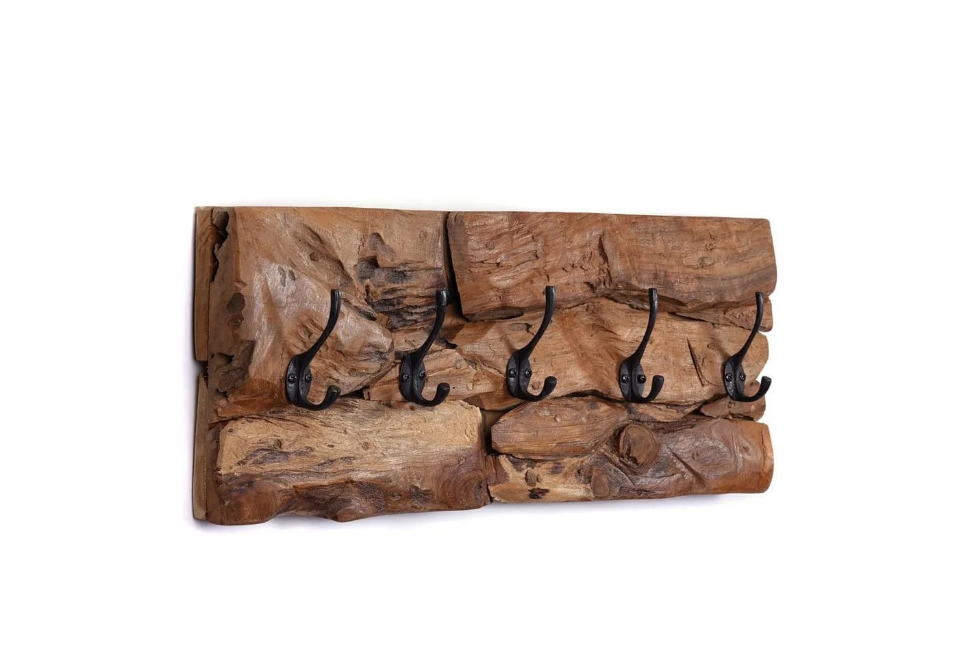 CREEDWOOD Wandgarderobe Mara 5 Haken Treibholz Natur - Bild 2