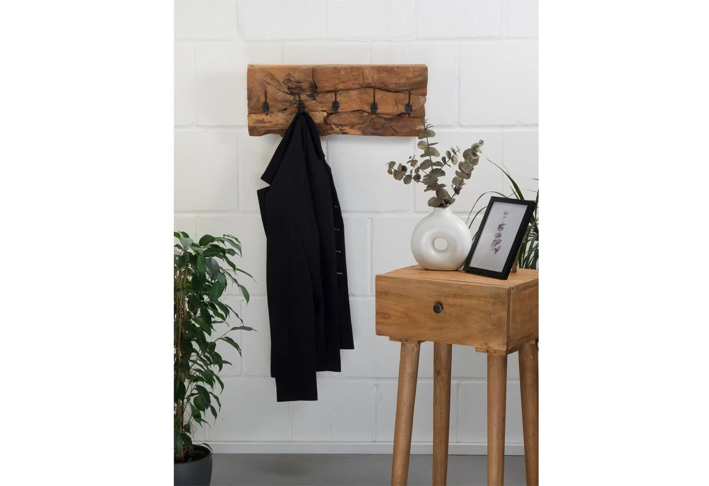 CREEDWOOD Wandgarderobe Mara 5 Haken Treibholz Natur - Bild 3