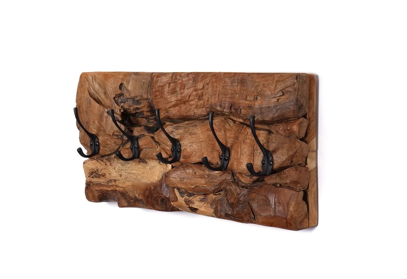 CREEDWOOD Wandgarderobe Mara 5 Haken Treibholz Natur - Bild 4