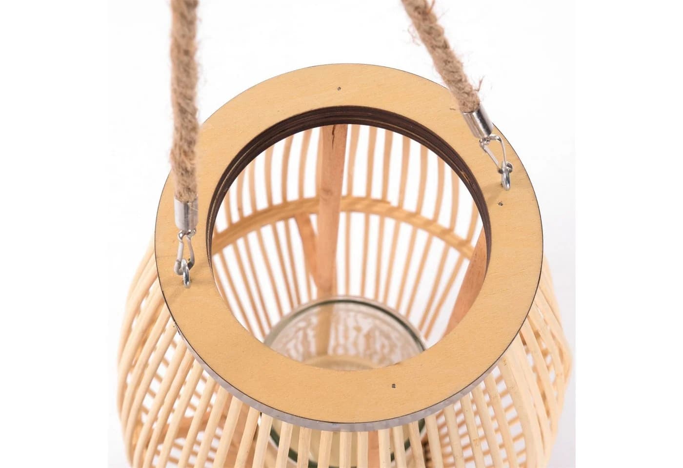 CREEDWOOD Windlicht Laterne ZYA Bambus Natur Deko 50 cm - Bild 4