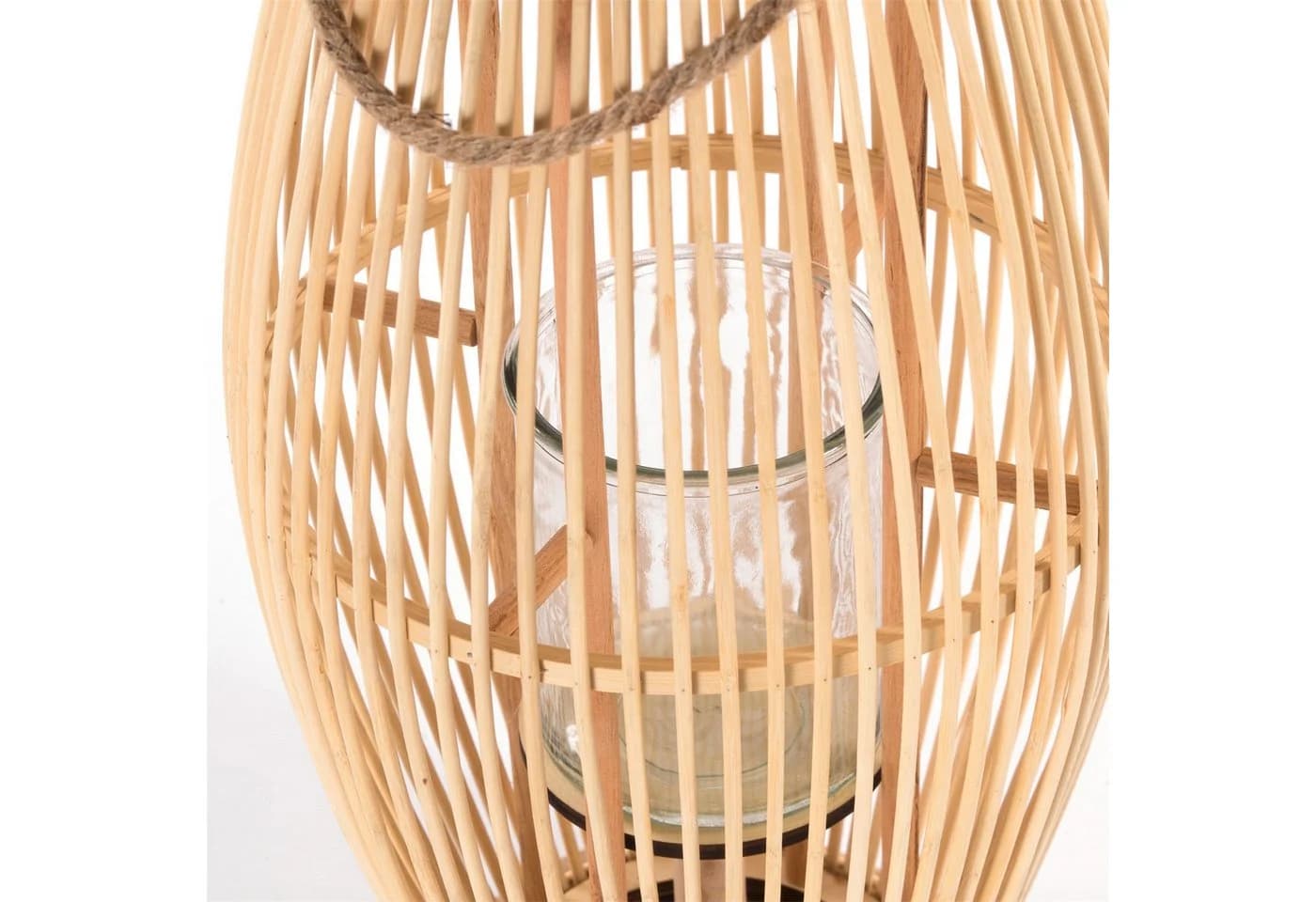 CREEDWOOD Windlicht Laterne ZYA Bambus Natur Deko 50 cm - Bild 5