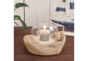 Windlicht, Vase, Kerzenhalter aus Holz und Glas Bild 3
