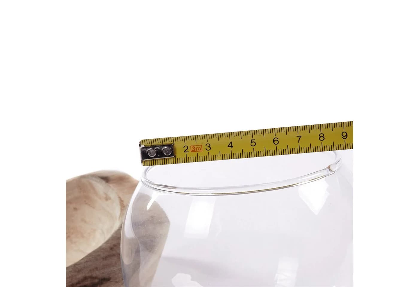 Windlicht, Vase, Kerzenhalter aus Holz und Glas - Bild 5