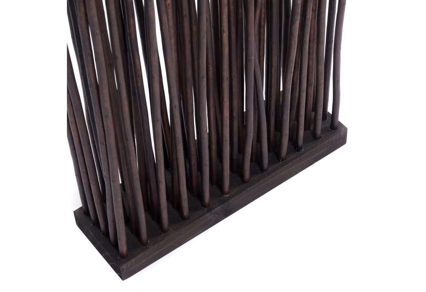 DESIGN DELIGHTS Paravent Raumteiler Slim Weide Braun - Bild 4
