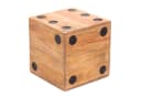 CREEDWOOD Hocker Holz Würfel Tisch GAME 25 Massivholz Bild 2