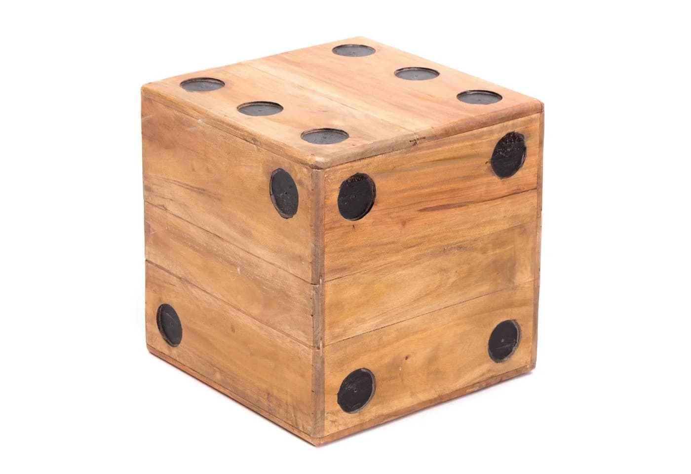 CREEDWOOD Hocker Holz Würfel Tisch GAME 25 Massivholz - Bild 2